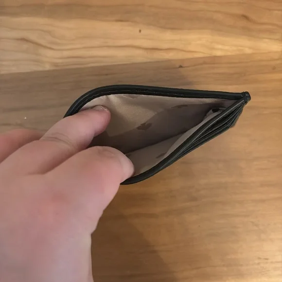 Kate Spade Black Pebbled Leather Card Holder - Picture 3 of 3